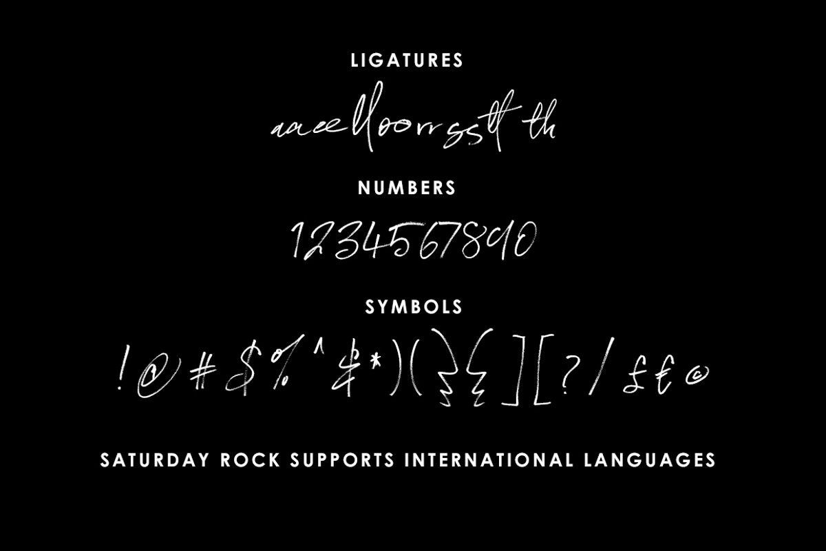 Saturday Rock Font, a Script Font by Creativeqube Design (Photo 14 of 14)