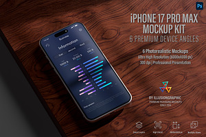 iPhone 17 Pro Max Mockup Kit, an iPhone Mockup by Illusiongraphic