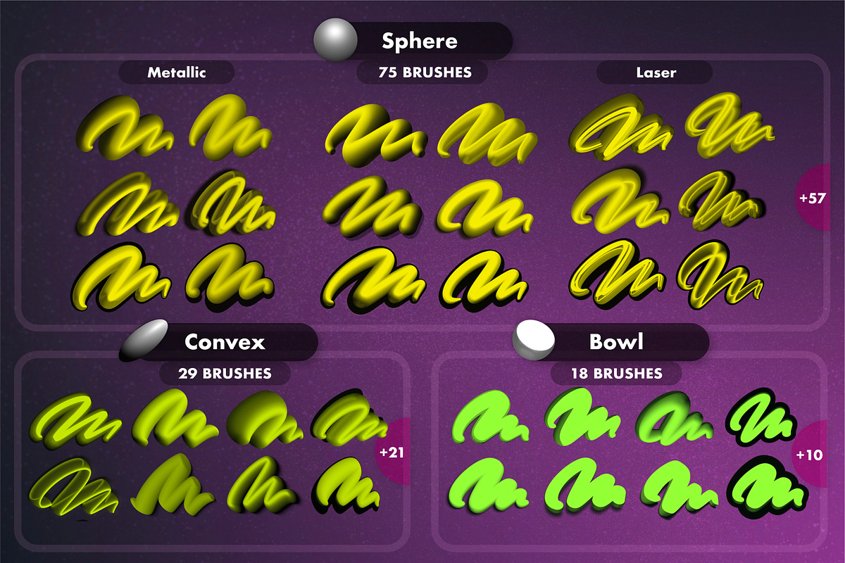3D ABSOLUTE Brush Bundle, a Brush Add-On by Magnatype (Photo 4 of 10)