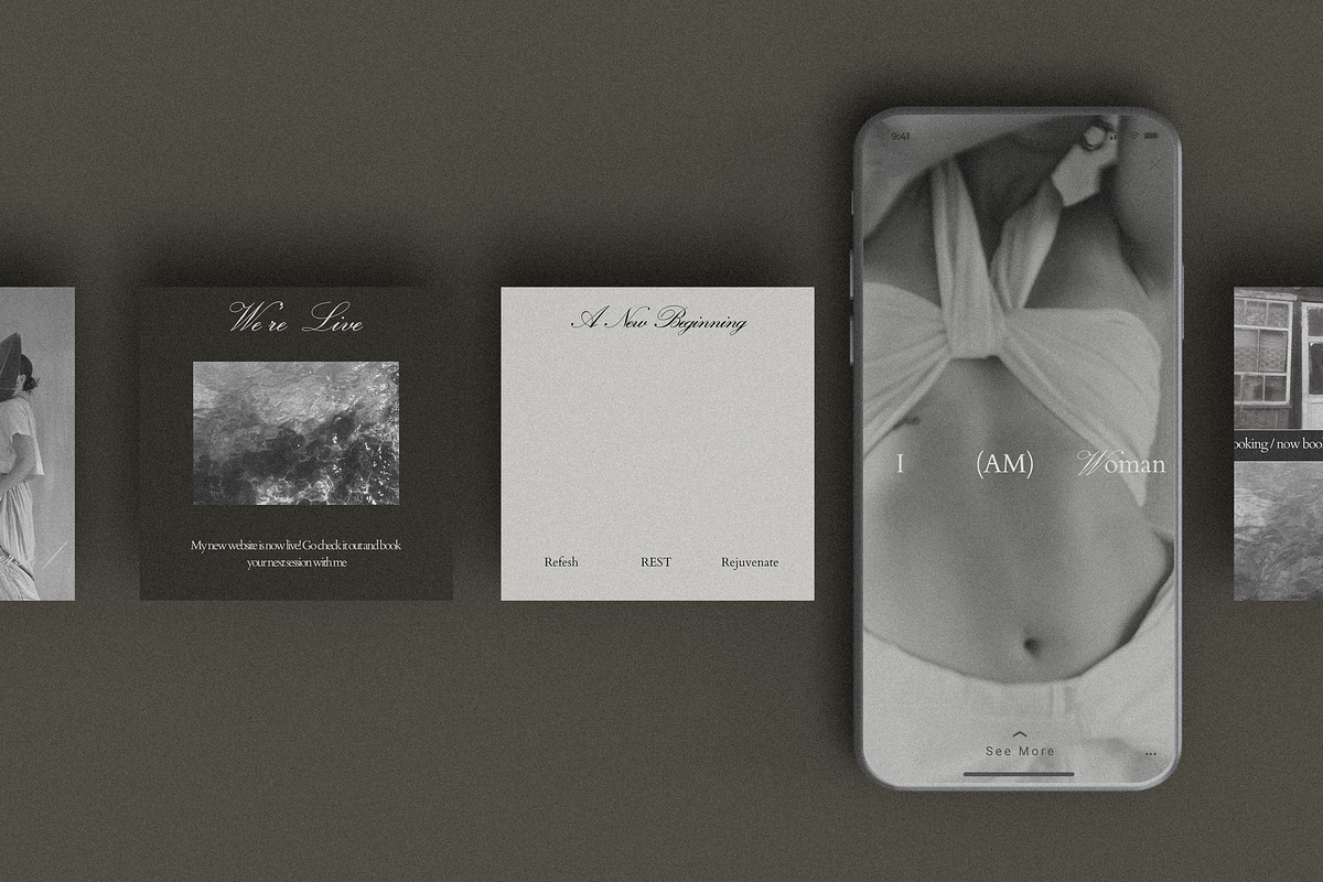 Luna | Social Media Canva Templates, a Social Media Template by Alana Designed (Photo 3 of 3)