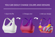 Women's Sport Tank Top mockup set, a Shirt Mockup by ShooShooShop (Thumbnail 4 of 6)