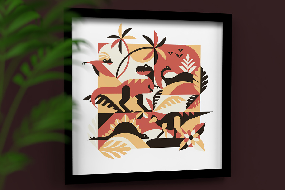 Dinosaur illustrations & patterns, an Animal Illustration by Alexey Boychenko (Photo 2 of 8)
