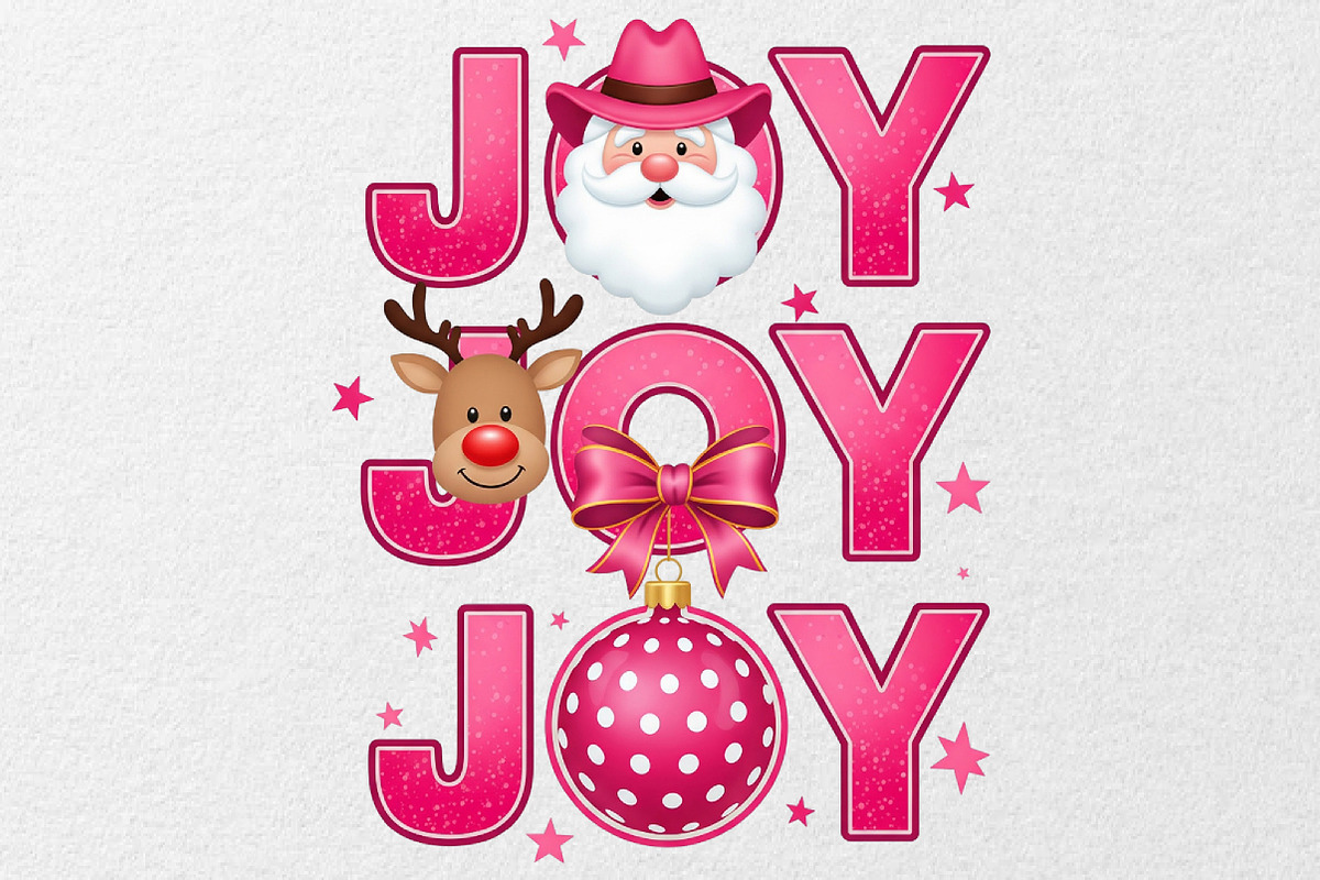 Pink Christmas Bundle, an Illustration by DreamCafeArt (Photo 8 of 8)