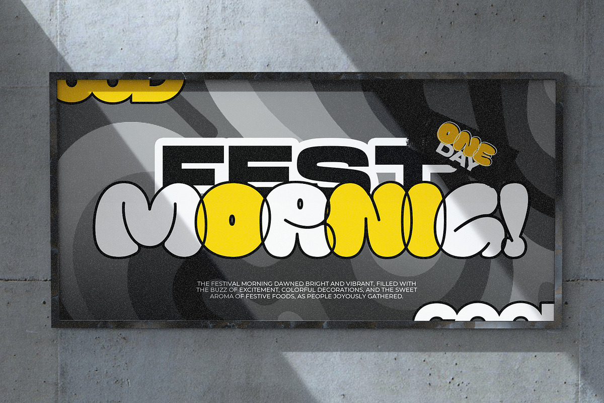 Milyear - Balloon Graffiti Font, a Font by Typia Nesia (Photo 5 of 14)