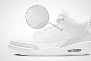 Nike Air Jordan 3 | Photoshop Mockup, a Product Mockup by sophiesconcepts (Thumbnail 2 of 3)