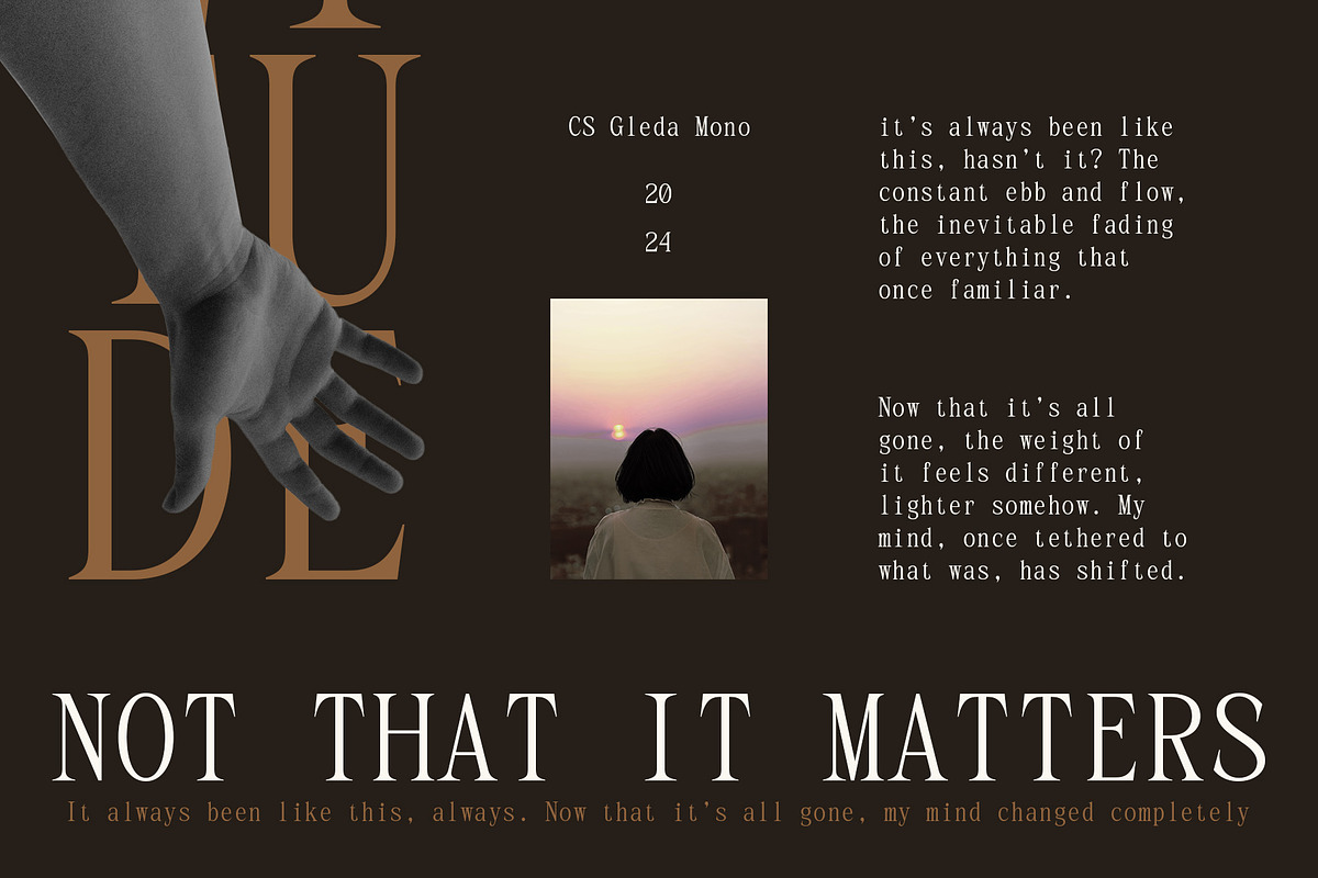 CS Gleda Mono – Monospaced Font, a Serif Font by Craft Supply Co. (Photo 4 of 8)