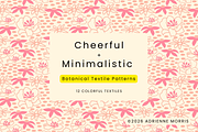 Minimalist Botanical Pattern Bundle, a Pattern Graphic by Adrienne Morris (Thumbnail 1 of 14)