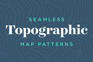 Topographic Map Patterns - Tileable