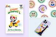 Animal Mascots Art Set, an Emoji Icon by Creative Stall (Thumbnail 4 of 10)
