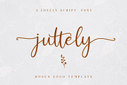 Juttely - A Lovely Script Font, a Script Font by Say Studio (Thumbnail 1 of 13)