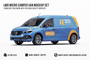 LWB Micro Camper Van Mockup Set, a Product Mockup by Halal Graphic Studio (Thumbnail 1 of 15)