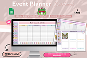 Event Planner Dashboard Spreadsheet, a Stationery Template by bellaROSEworkshop (Thumbnail 6 of 6)