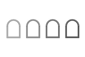 Outline of arches for decoration., an Object Illustration by skripnikbb