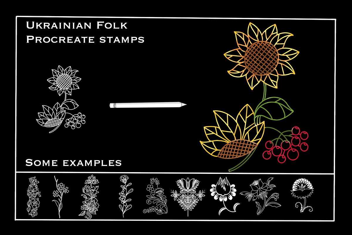 Ukrainian Folk motifs stamp brushes, a Graphic by Olga Brinza (Photo 6 of 7)