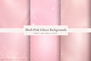 Blush Pink Glitter Backgrounds, a Background Graphic by MarisoArt (Thumbnail 1 of 4)