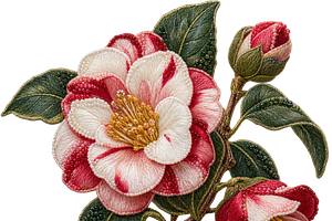 Beaded Camellia PNG