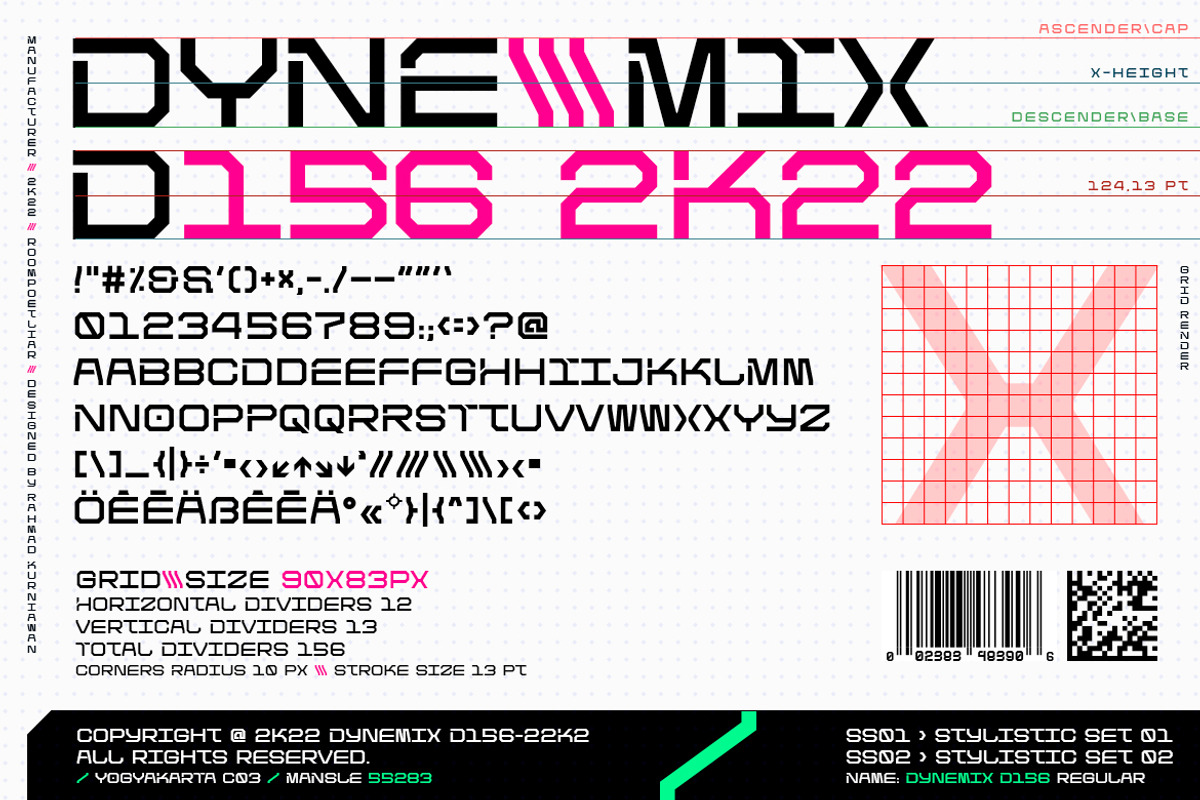 Dynemix Display Font, a Font by RMPL.std (Photo 4 of 4)