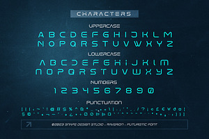 Raverion - Futuristic Font