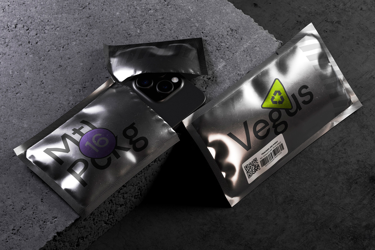 Vegus, Metallic Package Mockups, a Packaging Mockup by ls.graphics (Photo 7 of 9)