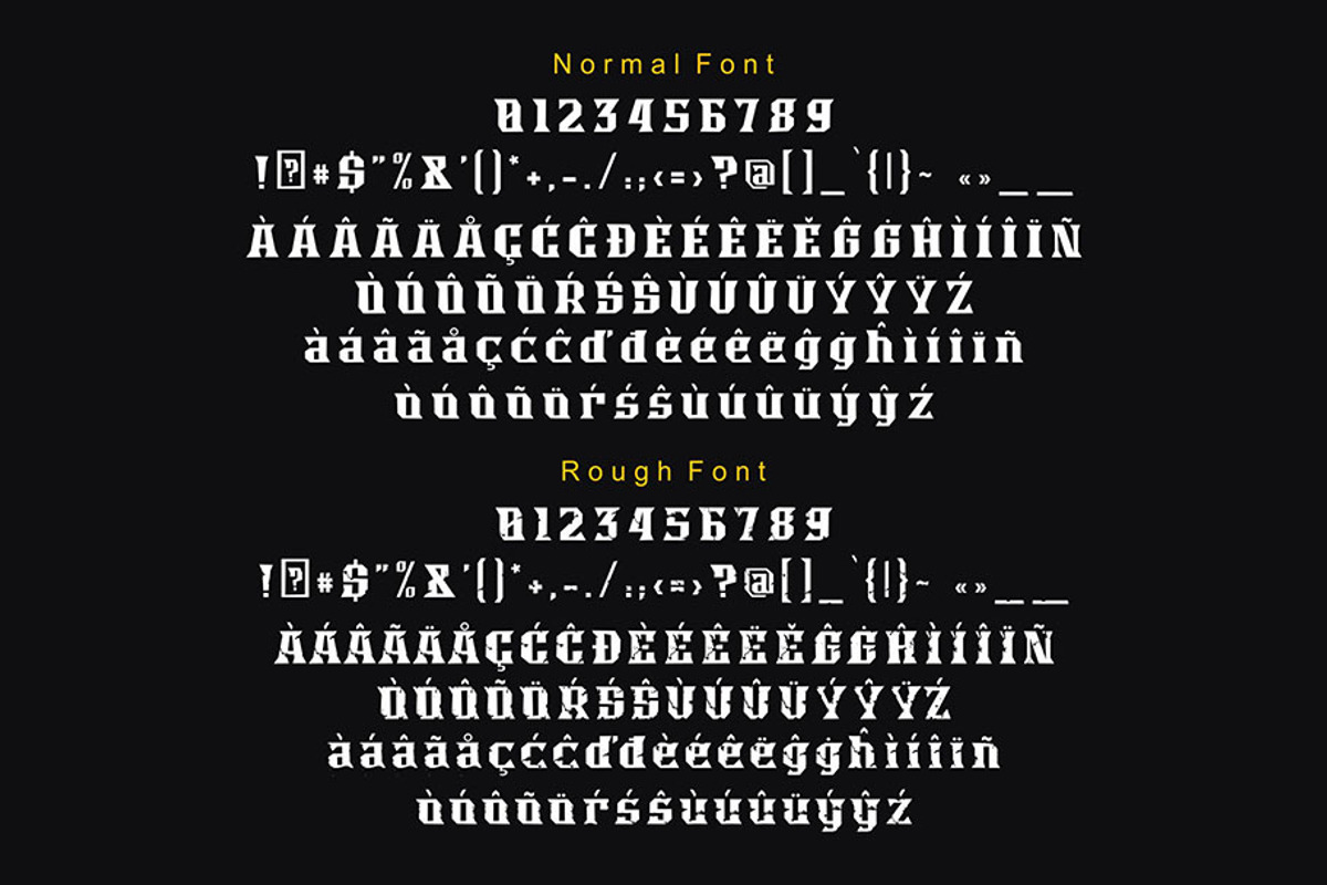EAGLEFLY - Blackletter Font Duo, a Blackletter Font by nIznaztype (Photo 8 of 12)