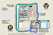 Retro Spot Stock | Icebox, a Food Illustration by StudioWorks (Thumbnail 2 of 2)