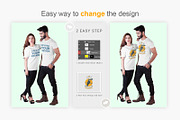T-Shirt Fashion Mock-Up-V-2-001, a Shirt Mockup by designvillage (Thumbnail 6 of 6)