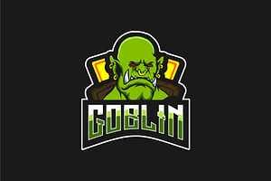 Goblin Mascot Sport Logo Vector