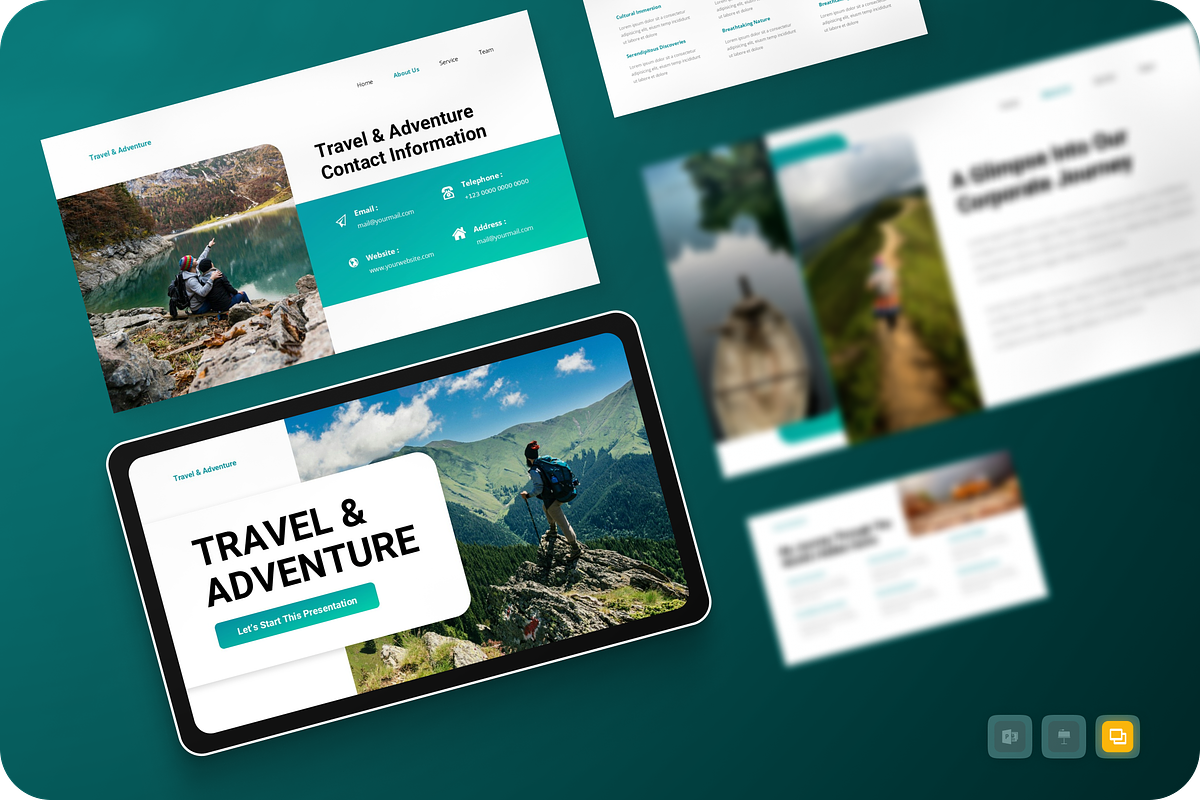 Travel & Adventure Google Slides, a Presentation Template by Annora Studio (Photo 1 of 5)