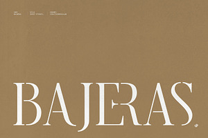Bajeras - Serif stencil font family, a Serif Font by creativemedialab