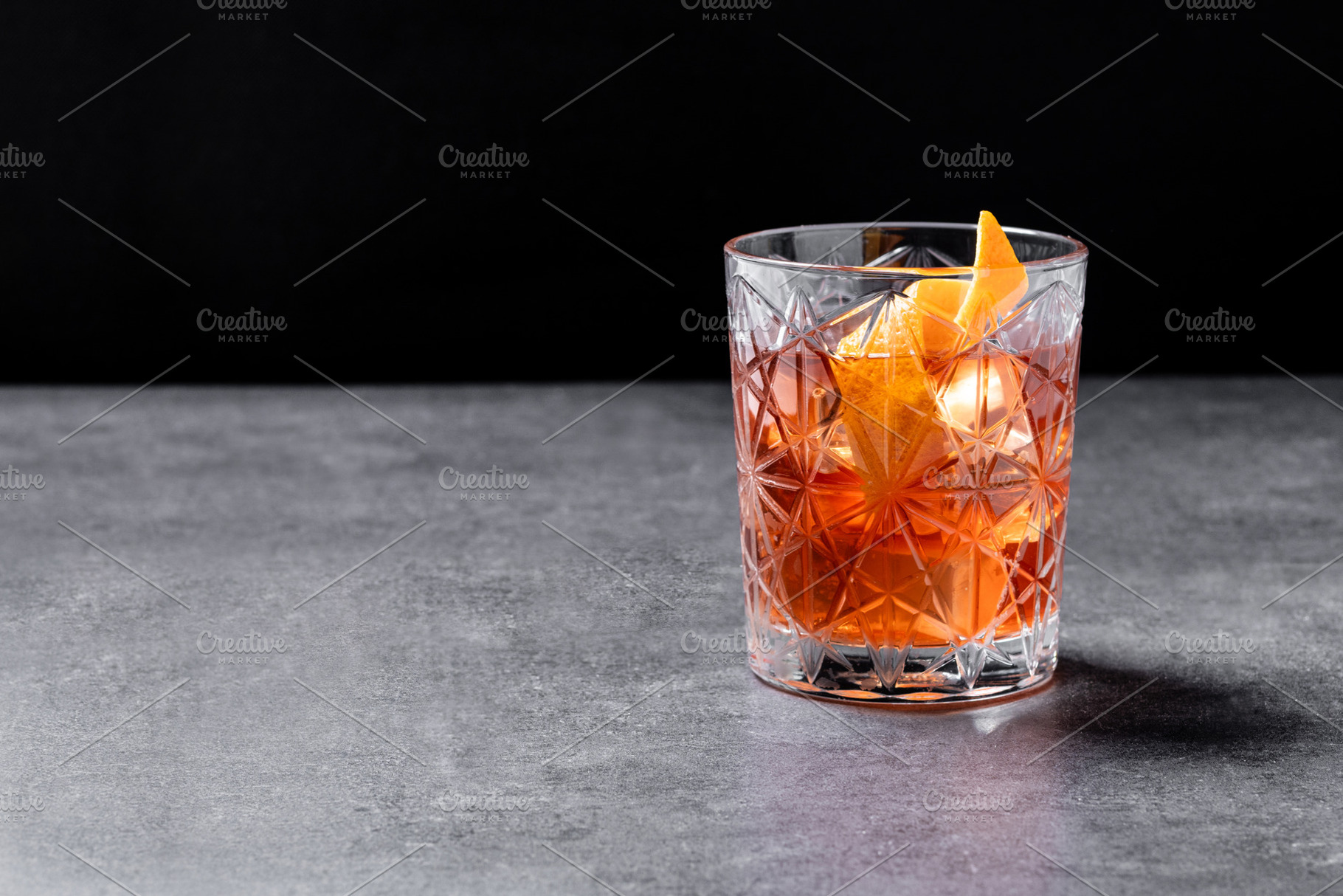 Old Fashioned Cocktail with Orange Peel, a Food & Drink Photo by etorres69