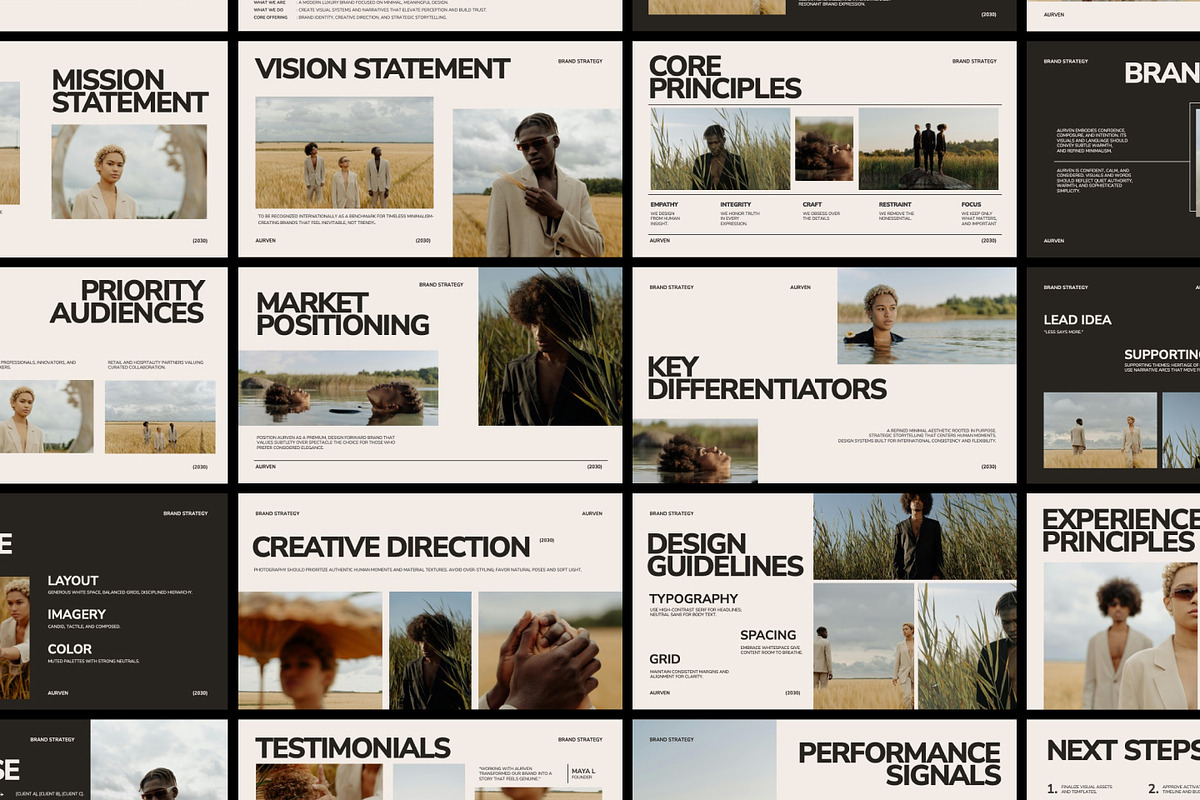AURVEN Brand Strategy Presentation, a Presentation Template by ShowUp! Studio (Photo 4 of 4)