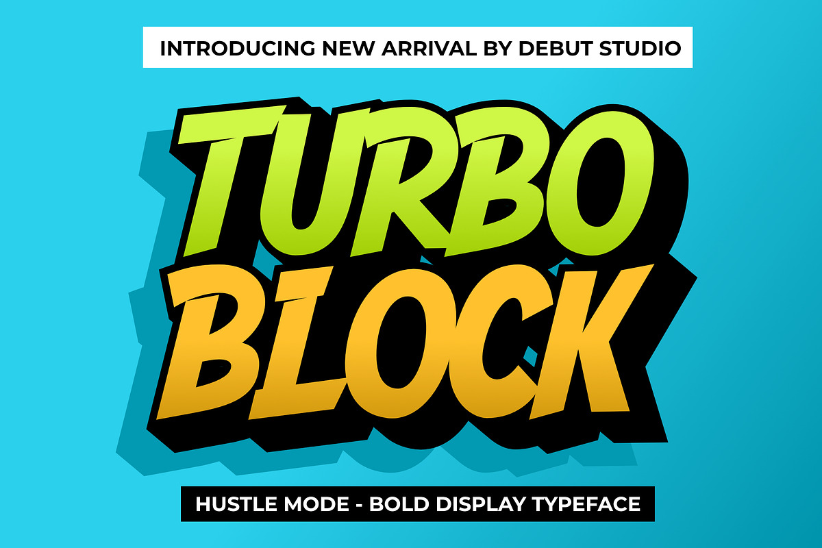 Hustle Mode - Bold Display Typeface, a Sans Serif Font by Debut Studio (Photo 8 of 23)