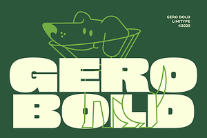Gero - Bold Font, a Sans Serif Font by limitype