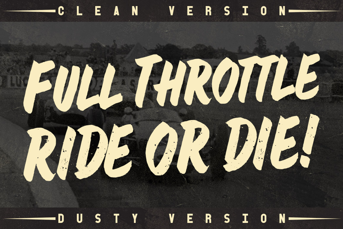 Muffler Brush Hand Lettering font preview 3