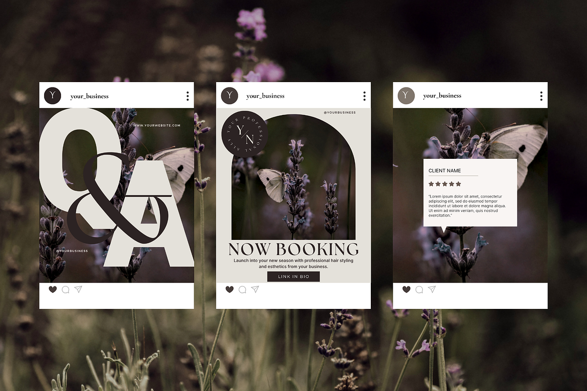 Soft Charcoal Social Media Brand Kit, a Branding & Logo Template by The Flossy Finch (Photo 18 of 18)