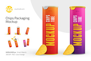 Chips Packaging Mockup Set