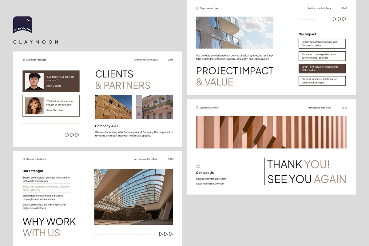 Architecture Pitch Deck, a Presentation Template by Claymoon Lab (Photo 7 of 7)