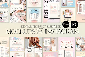 Product Mockup Instagram CANVA PS