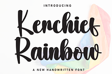 Kerchief Rainbow | Script Font