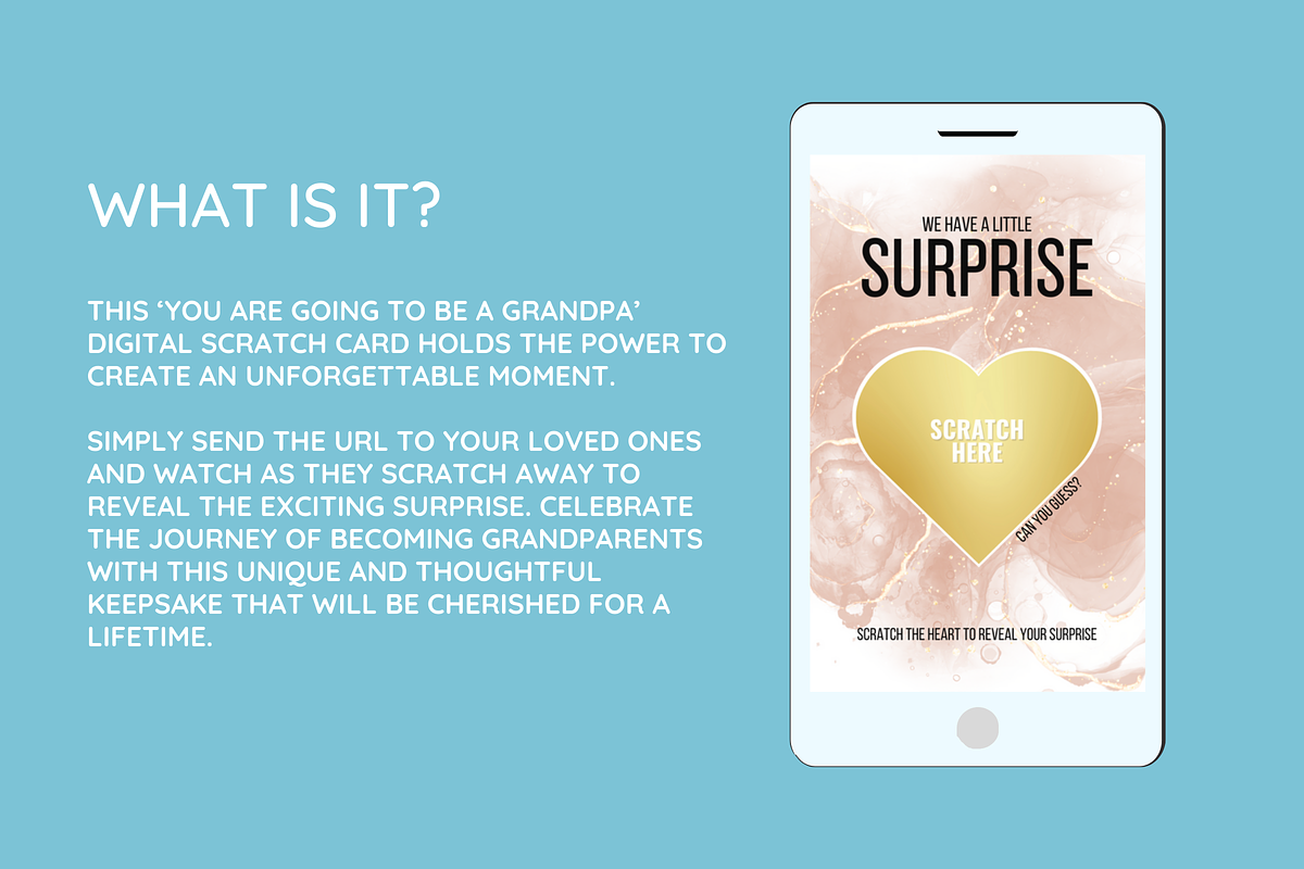Grandpa Pregnancy Reveal Card, an Email Template by SunshineStudioBoutique (Photo 3 of 7)