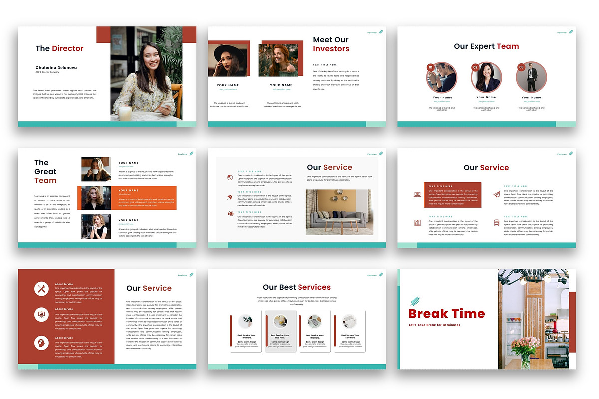 Pavlova-Interior PowerPoint Template, a Presentation Template by kreatifreya (Photo 3 of 5)