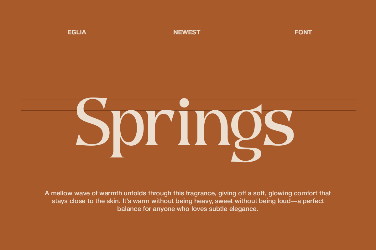 Eglia - Beauty Elegant Serif Font, a Serif Font by Pandeka Studio (Photo 5 of 9)