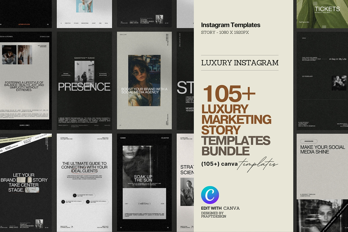 Instagram Stories | Social Media Kit, a Social Media Template by Prapti Design (Photo 1 of 9)