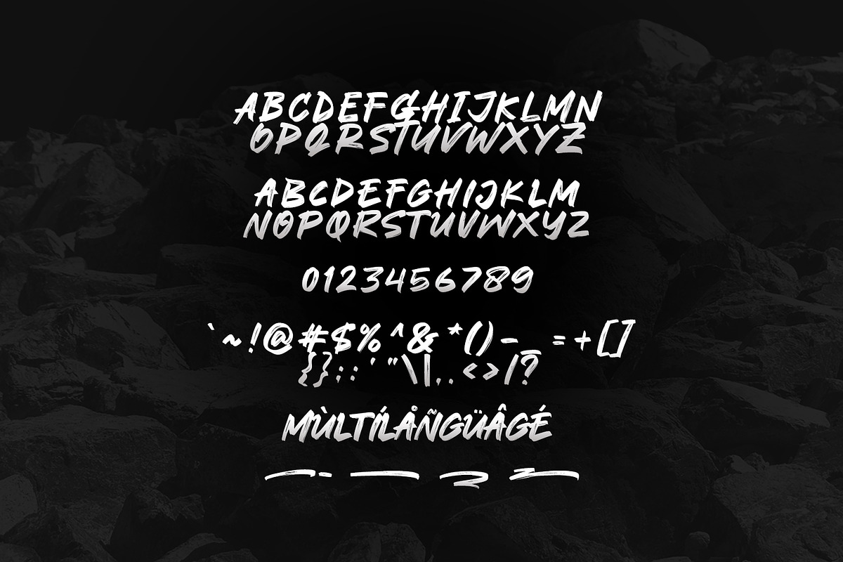 Rocktown Brush Font, a Font by khurasan (Photo 6 of 6)