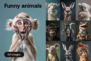 54 Funny animals, an Animal Photo by Handmadefont (Thumbnail 1 of 9)