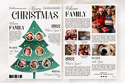 Christmas Newsletter Canva Template, a Stationery Template by SarenkaDesignShop (Thumbnail 1 of 5)