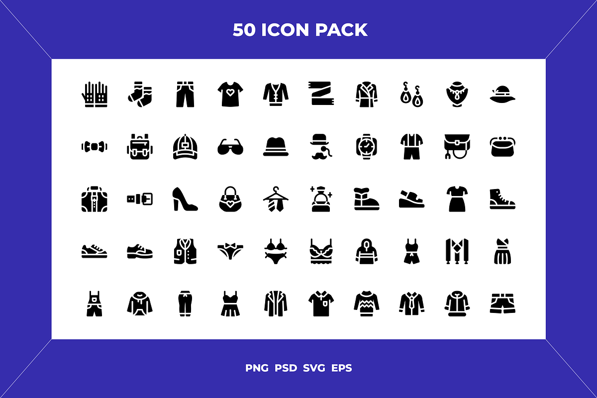 Fashion icons, an Outline Icon by Wencory (Photo 1 of 2)