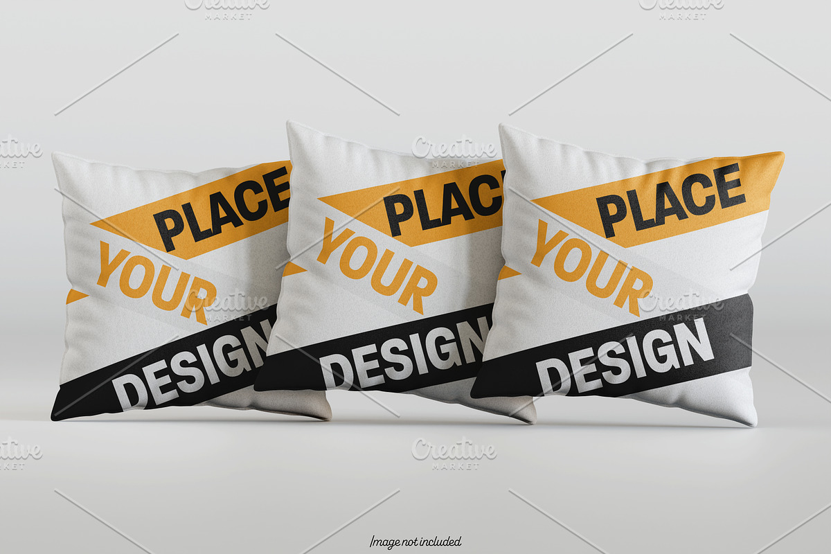 Square pillow mockup bundles, a Merchandise Mockup by Ambo Ampeng (Photo 24 of 32)