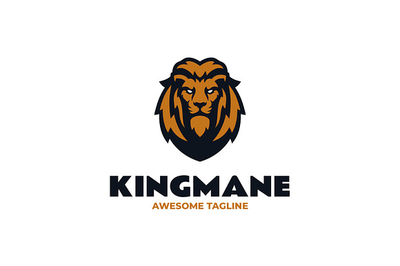Mascot King Lion Logo Design preview 2