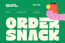 Order Snack - Bold Display Font